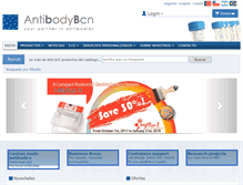 Tablet Screenshot of antibodybcn.com